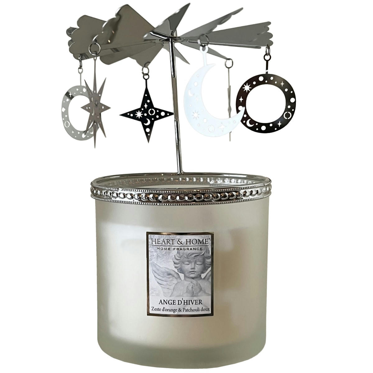 - Coffret cadeau Bougie Ange d'hiver avec son Carrousel