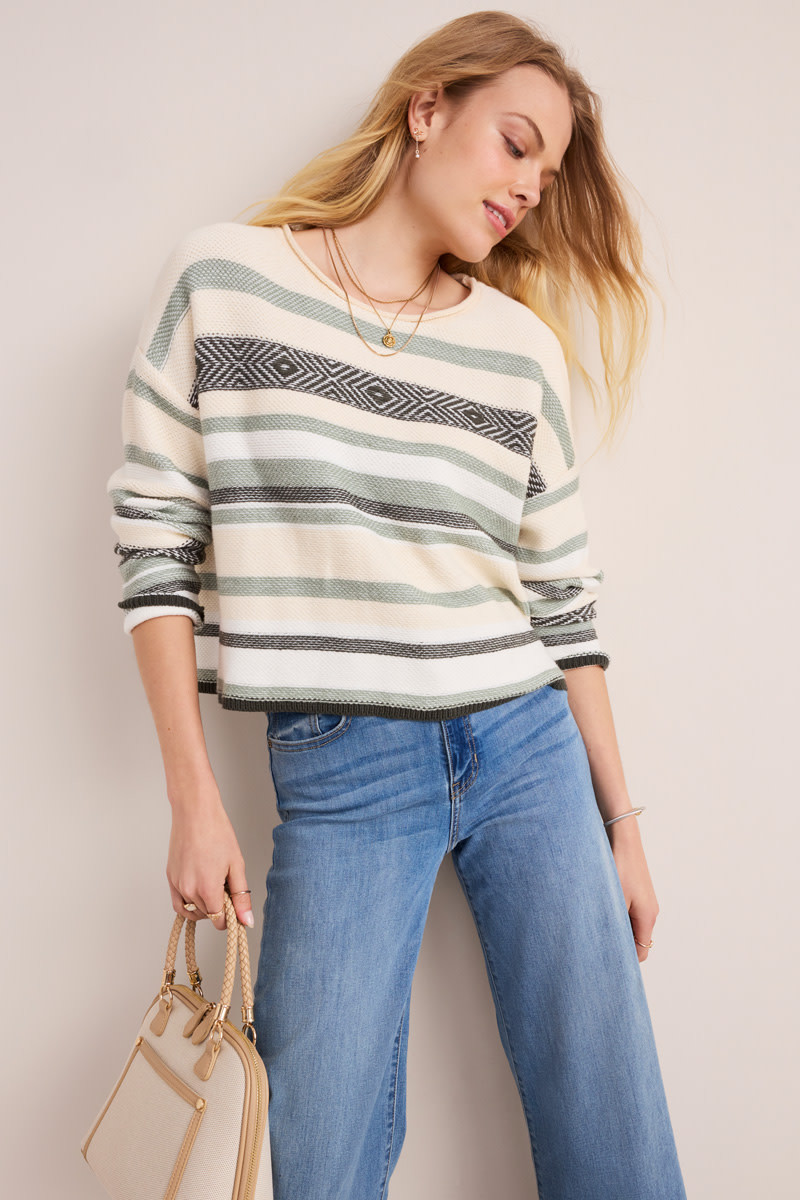 Stacy Stripe Pullover Sweater