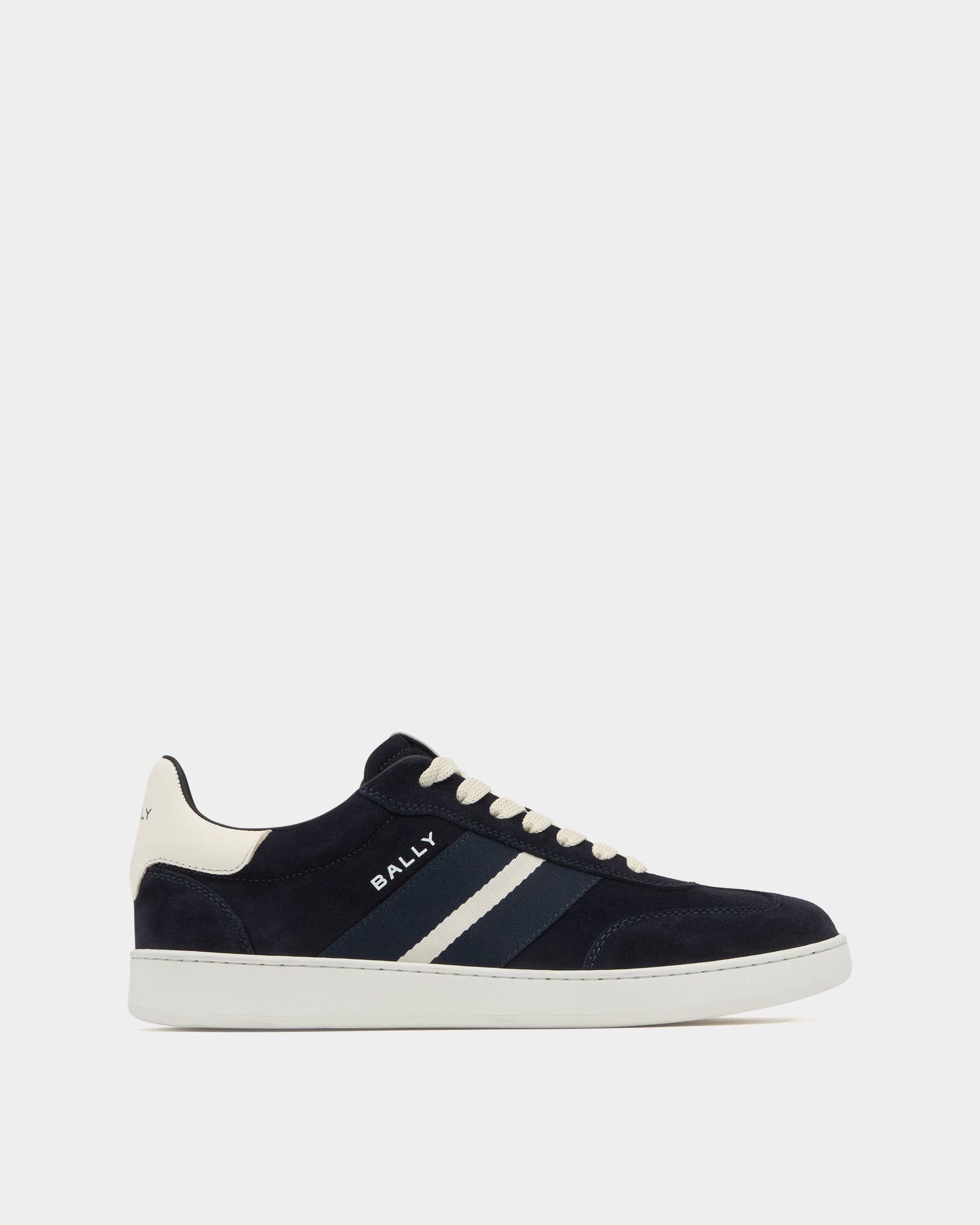 Retro Crest Sneaker Aus Veloursleder In Navy Blue