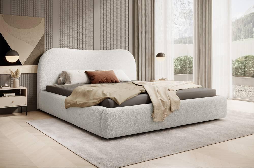 Bedframe Sombala bouclé 160 x 200 cm