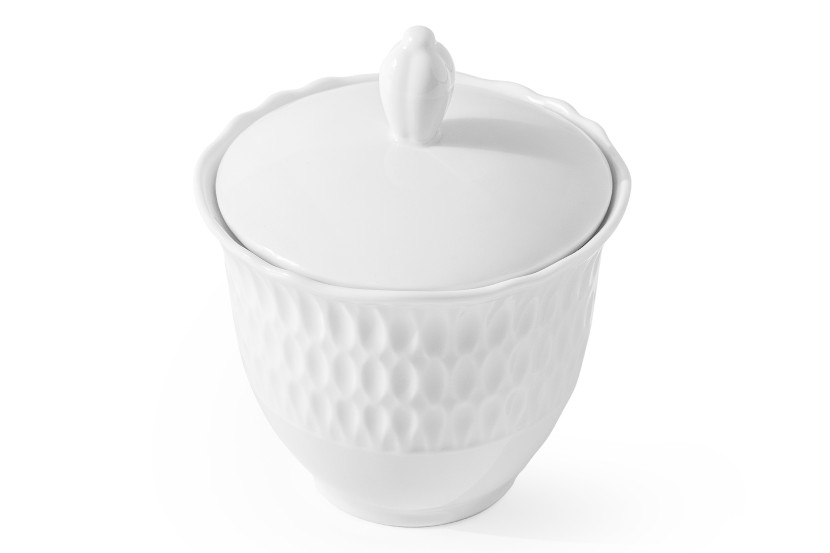 KONSIMO SOFIA BIAŁA Cukiernica porcelanowa, 250 ml, Polski Produkt