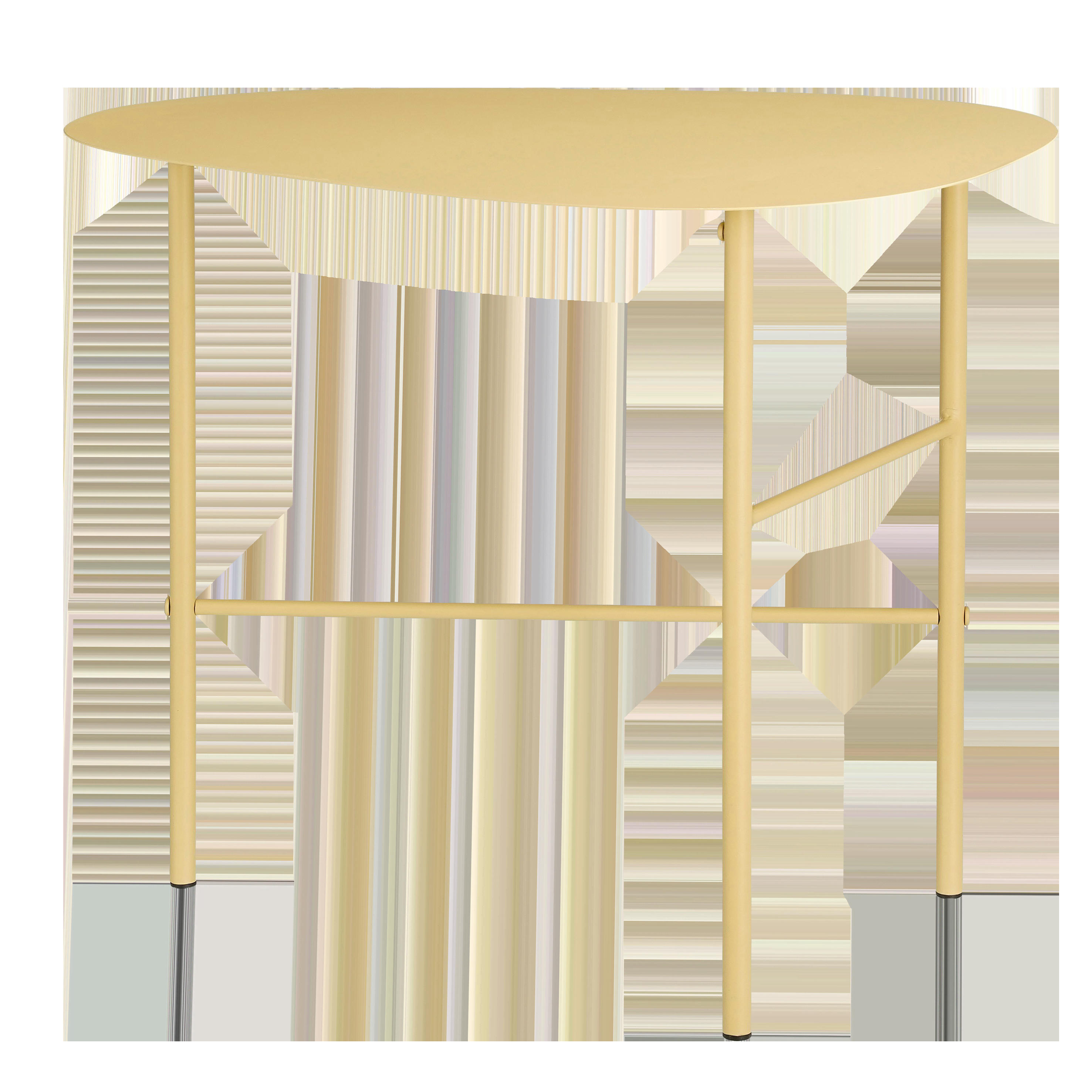 FONDA - Table d'appoint en métal jaune clair H48