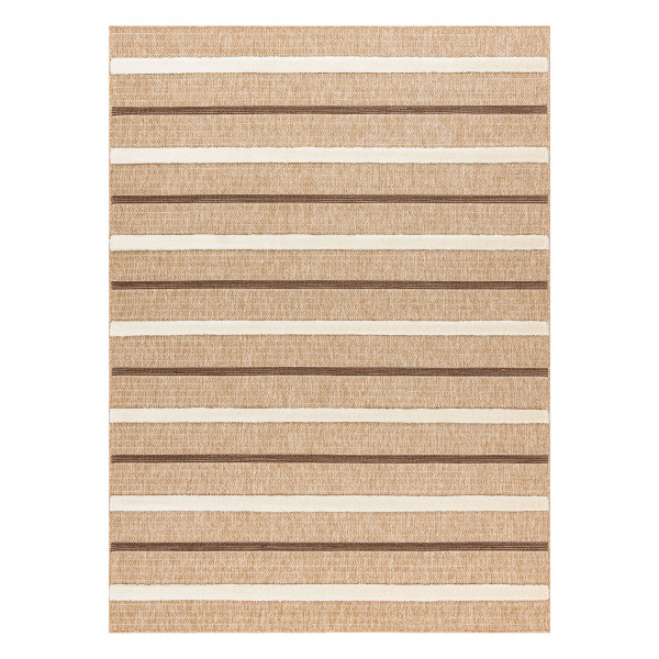 Dywan SPARK 0686A beż / krem - Linie, sizal, strukturalny80x150 cm