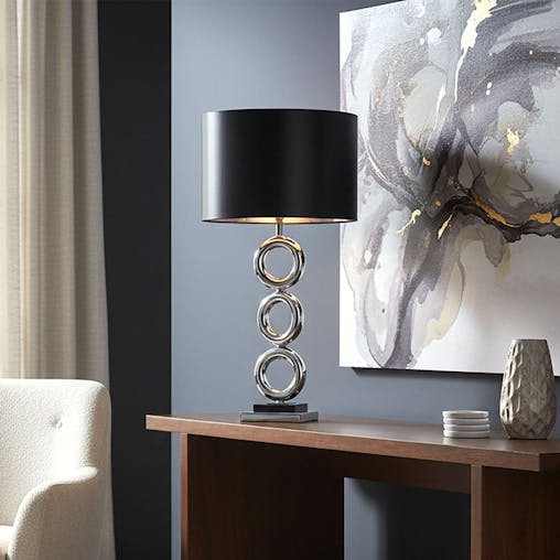 SOGA 2X Simple Industrial Style Table Lamp Metal Base Desk Lamp