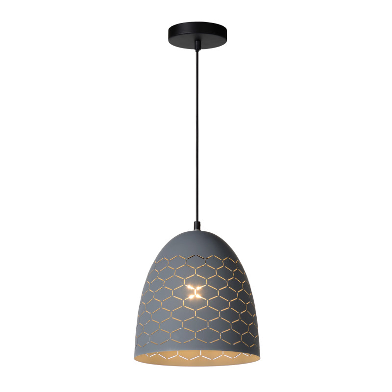 Suspension Galla grise Ø 25 cm E27 40 W LUCIDE