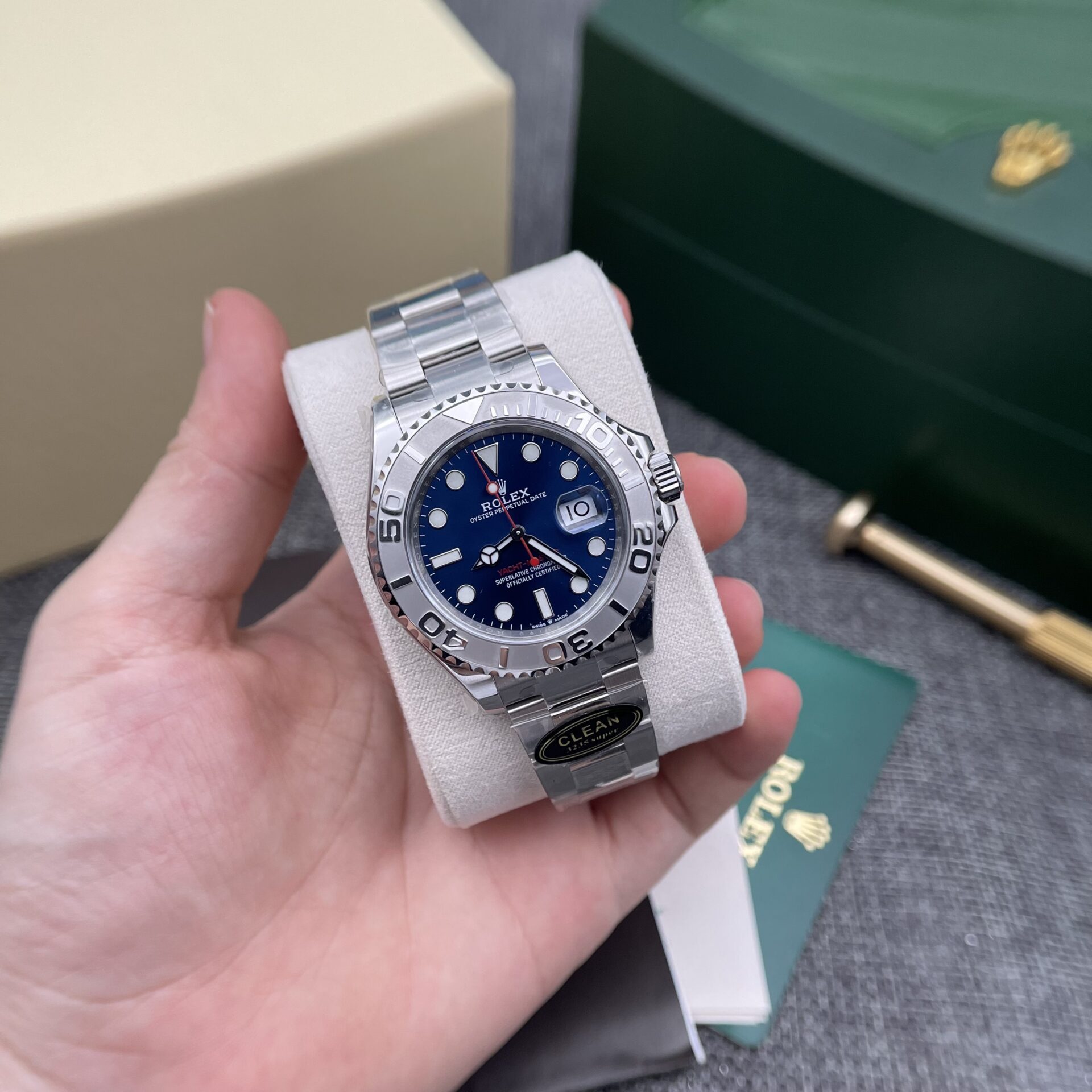 Rolex Yacht-Master 116622 904L Steel Blue Dial 40mm Oyster Super Clone
