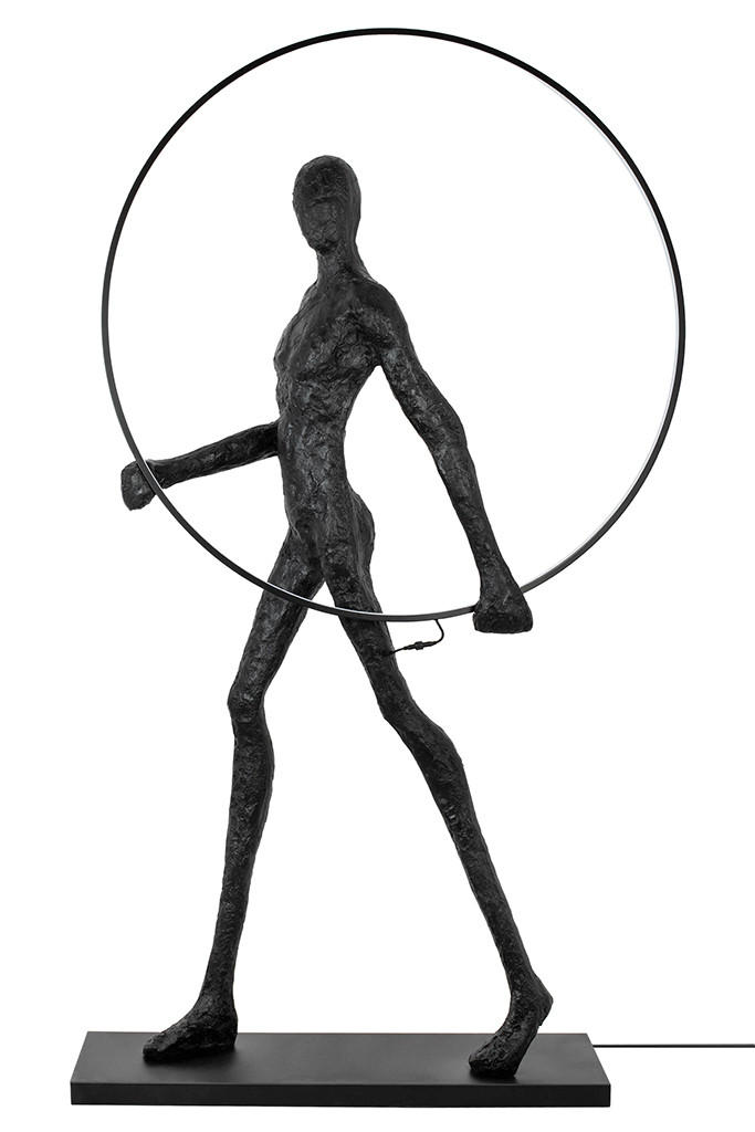 MOOSEE lampa podłogowa HUMAN ROUNDwłókno szklane