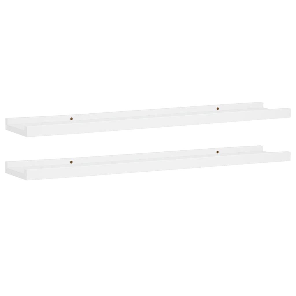 Półka na zdjęcia Biały 80 x 9 x 3 cm MDF vidaXL