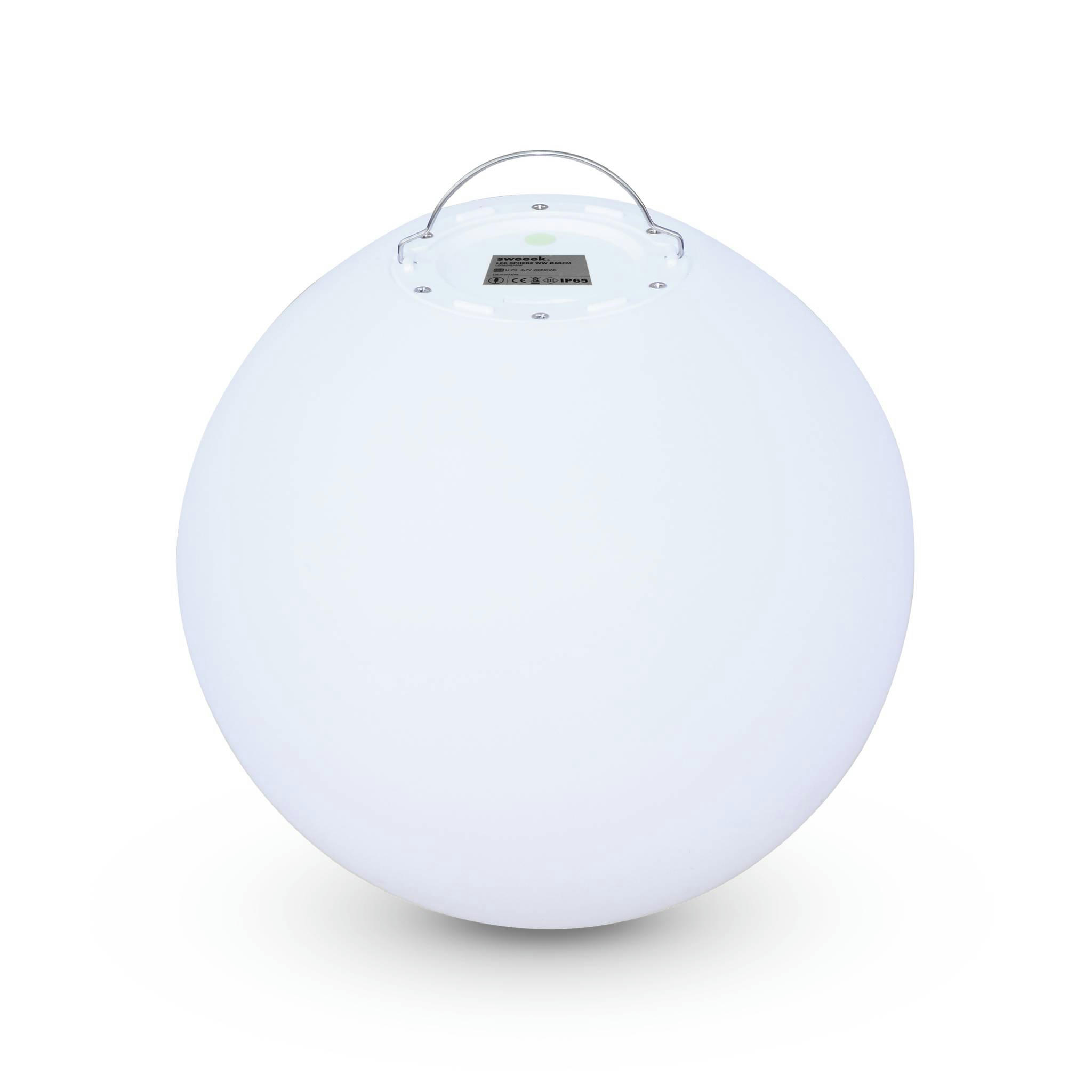 SPHÈRE LED - Boule led 60cm – sphère décorative lumineuse, D60cm, blanc chaud,