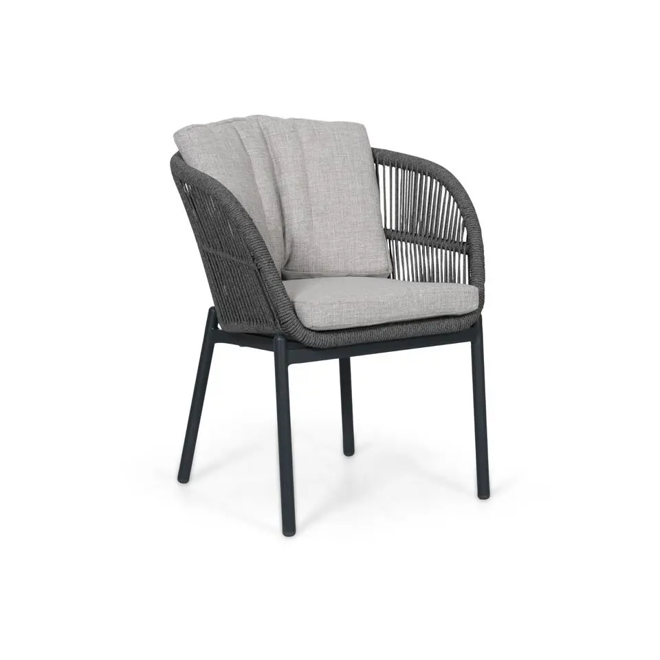 Tuinset 4 personen 120 cm Rope Grijs Lifestyle Garden Furniture Monaco/Xento