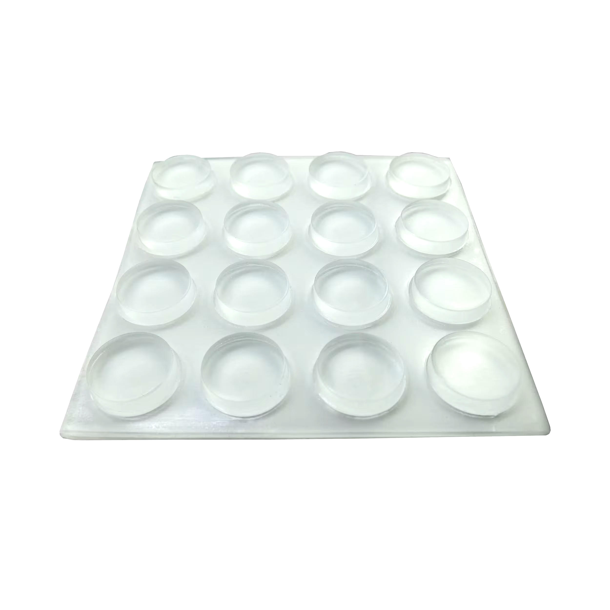 Super Sliders Self Stick Bumper Pads, Clear, 0.5-in, 48-pk