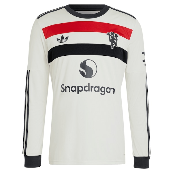 Manchester United adidas Originals  2024/25 Third Replica Long Sleeve Jersey - Cream
