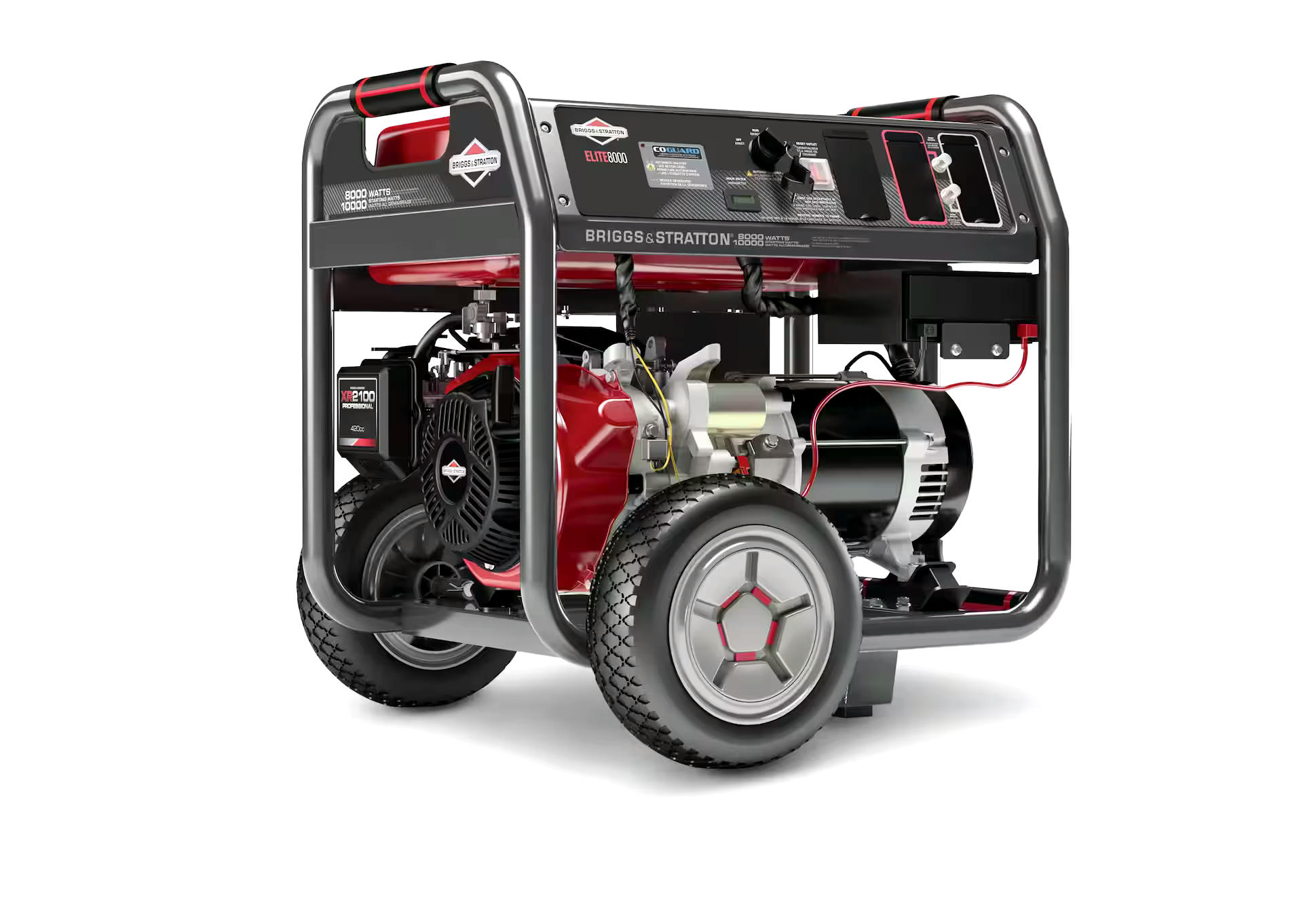 Briggs & Stratton 8000/10000 Watt Portable Gas Generator with Electric Start includes CO Guard