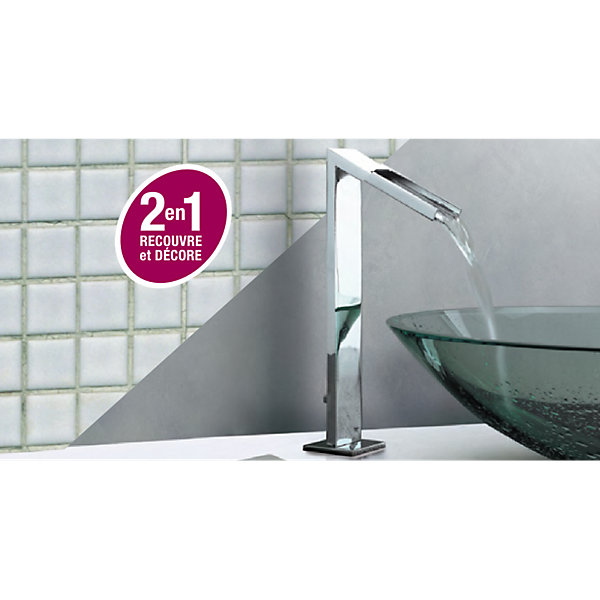 Enduit carrelage effet béton, salle de bain, cuisine, recouvre les joints, lisse et décore, sans sous-couche, prêt à l'emploi-15 K