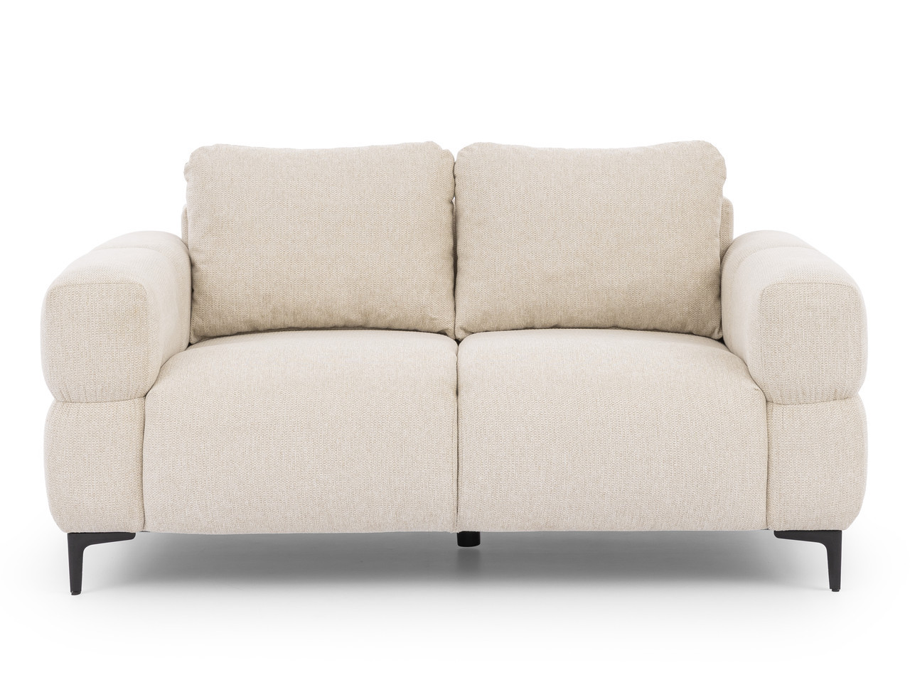 Ropez Helio sofa 2 osobowa nogi metalowe wysokie tkanina Aragon 03 kremowy