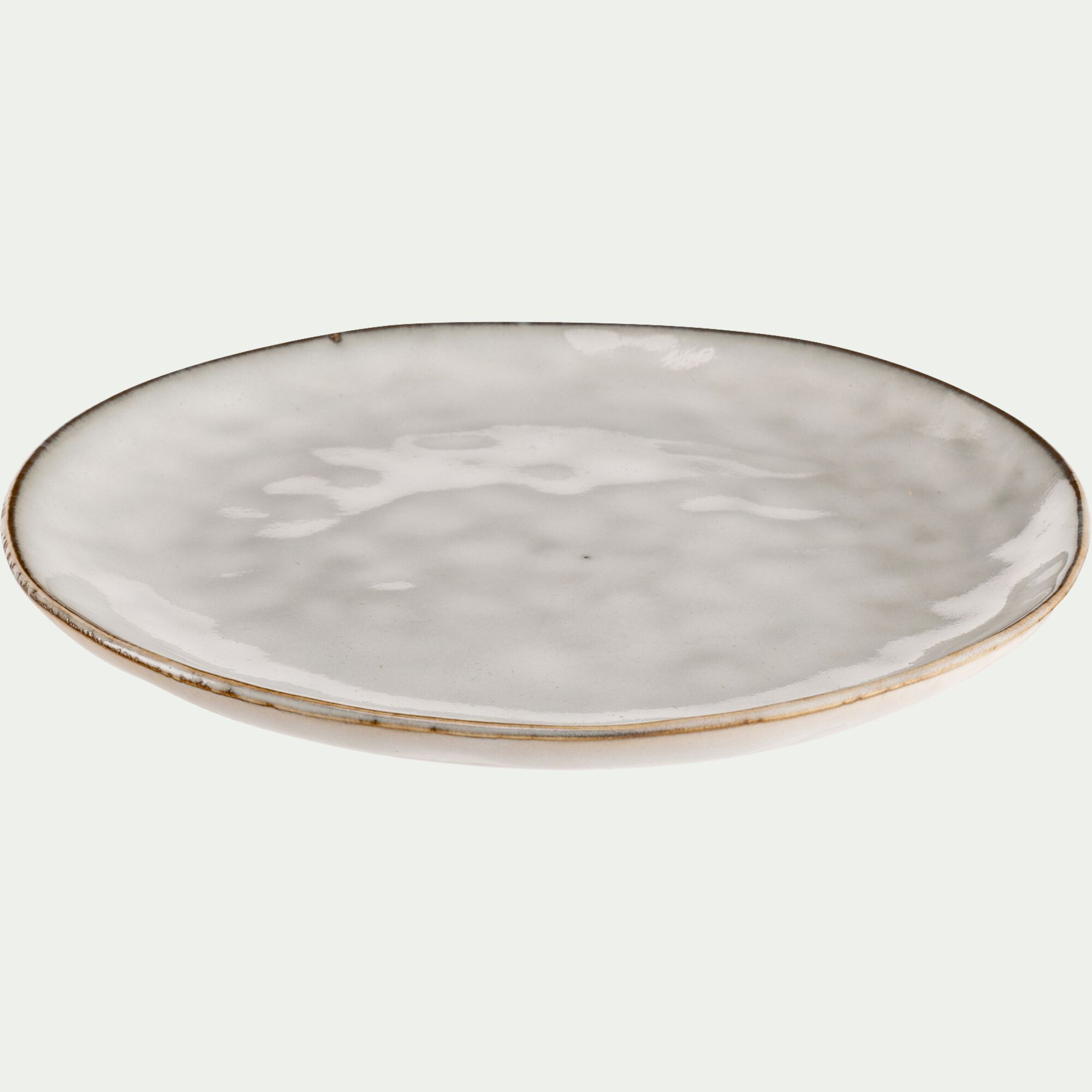 EDEN - Assiette à dessert en grès D20,5cm - beige roucas