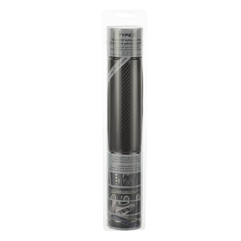 Decorative Wrap Film, Carbon Fibre, 12 x 36-in, Type S