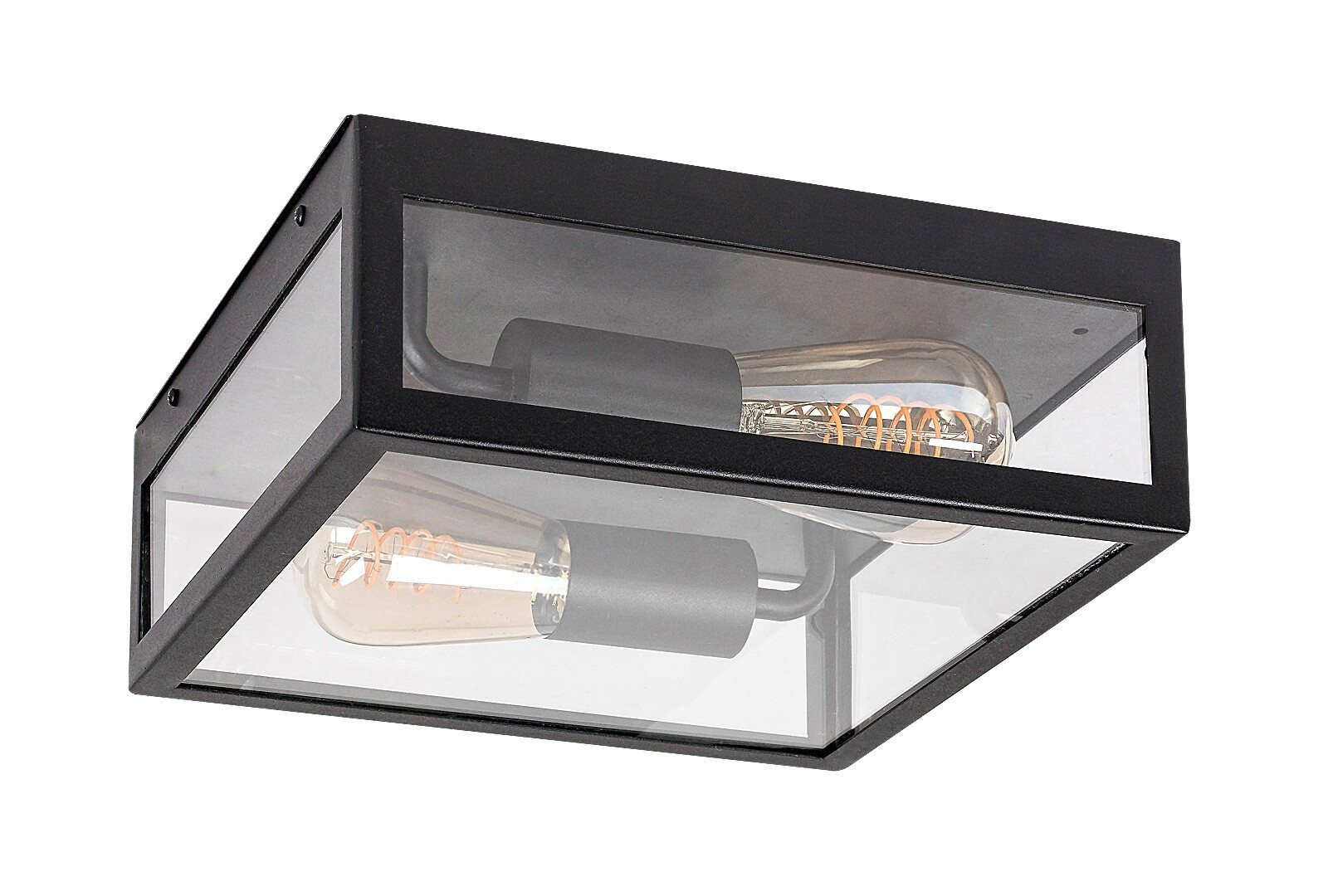 Lampa sufitowa zewnętrzna Zaton czarna 2 x E27 x 60W IP23 Rabalux