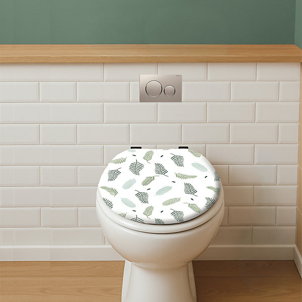 Abattant WC avec frein de chute, coloris vert, Levasseur Garden