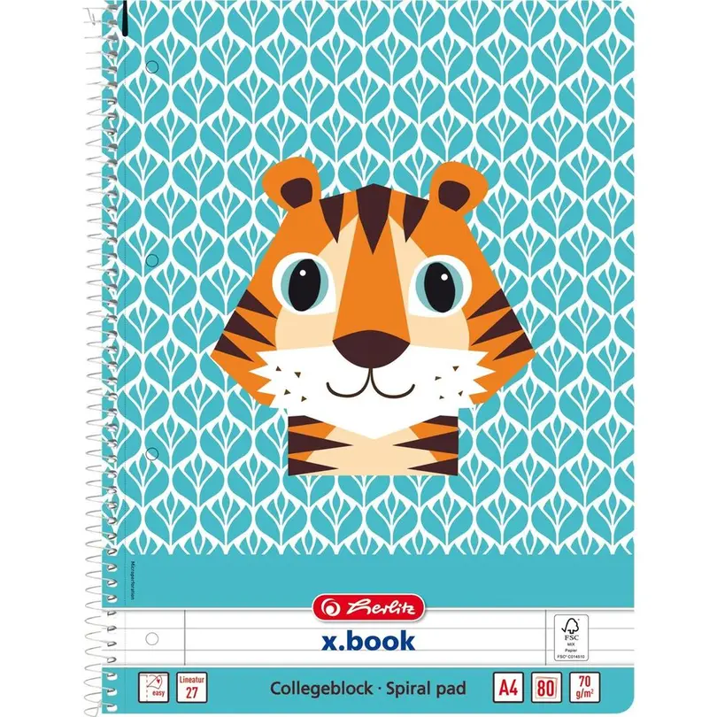 Schreibblock Cute Tiger