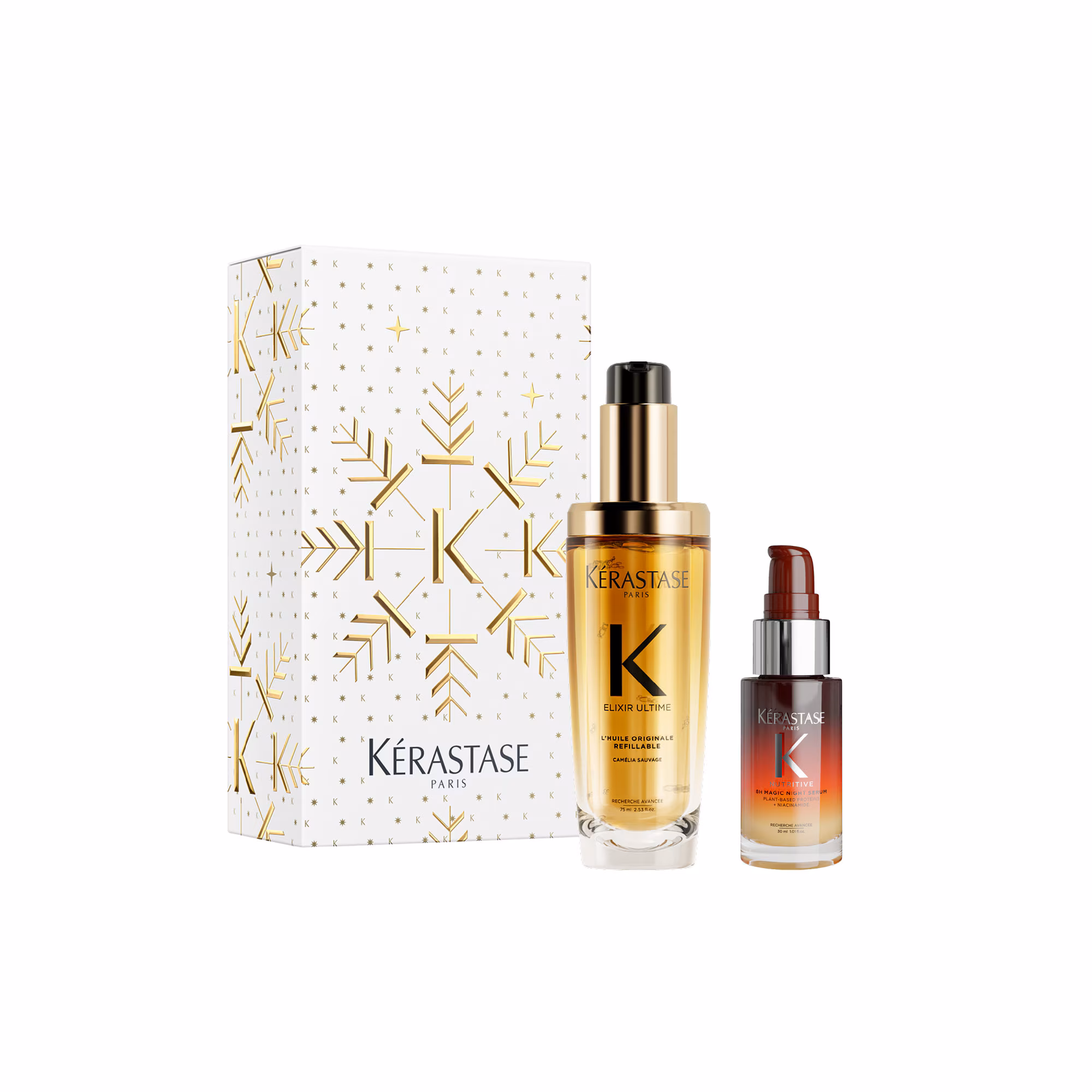 ELIXIR ULTIMECoffret - duo d'huile elixir ultime + mini sérum de nuit 8h nutritive
