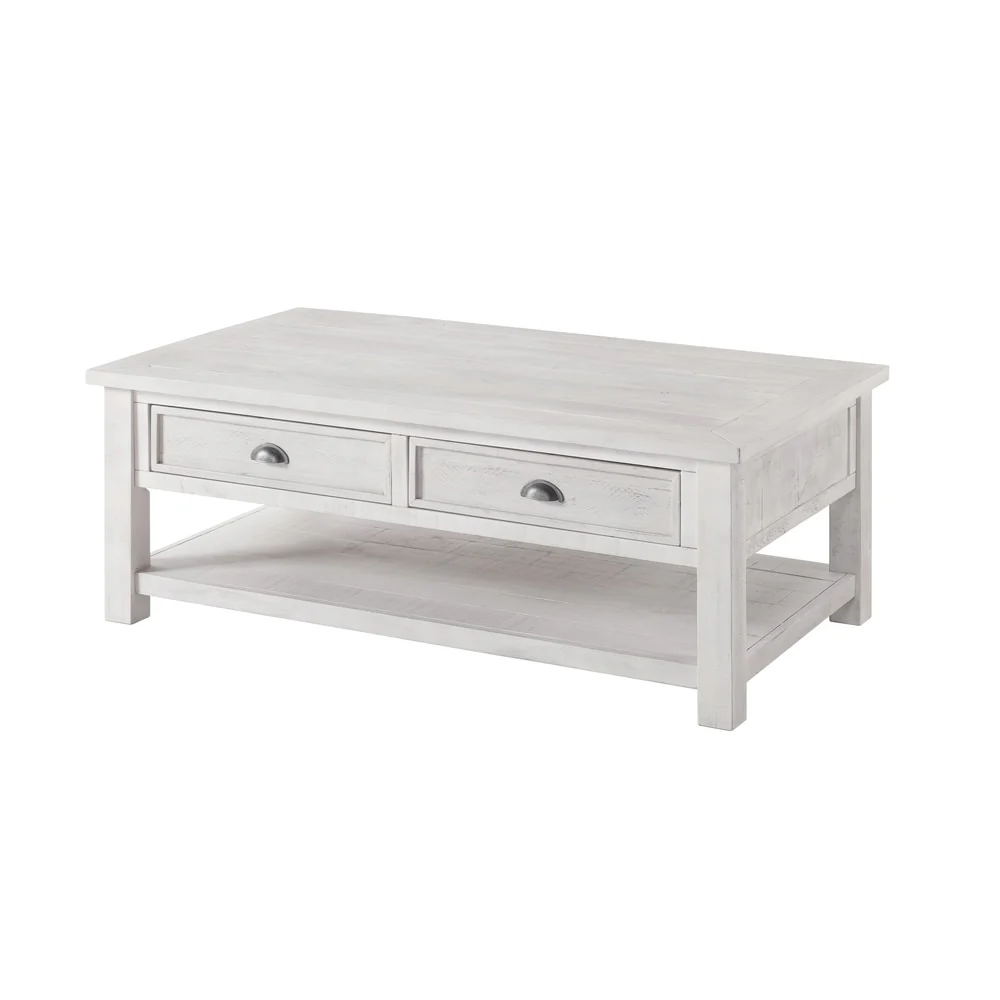The Gray Barn Downington Solid Wood 2-Drawer Coffee Table