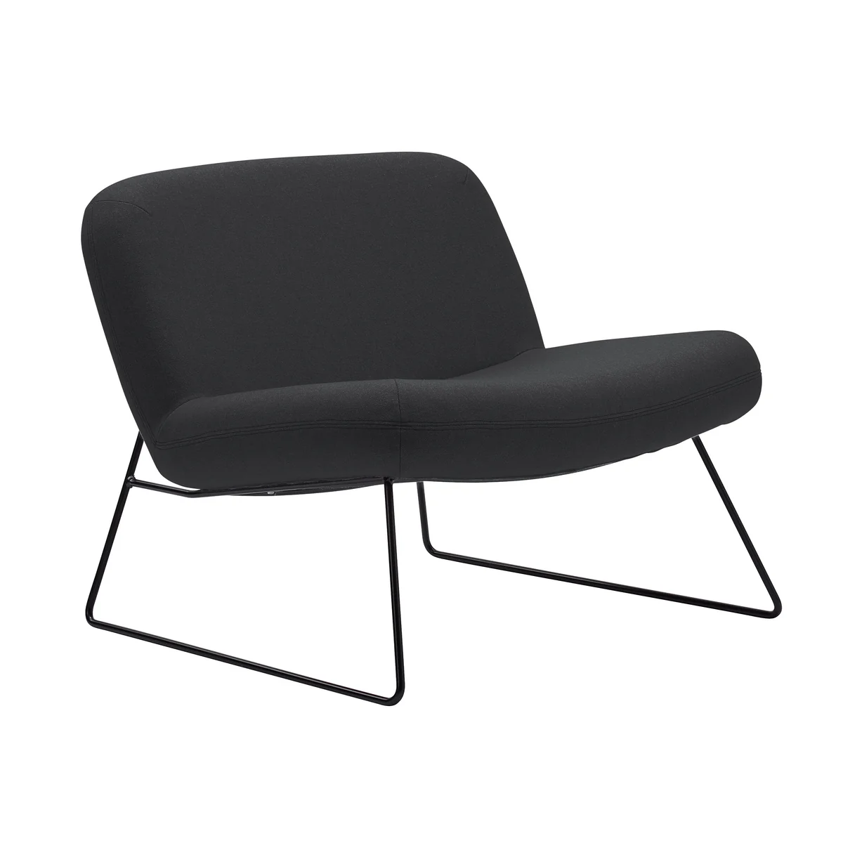 Softline - Java Sessel, schwarz / khaki (Stoff Vision 443)