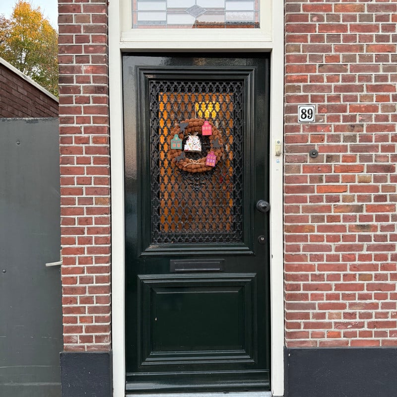 Sinterklaas krans - multikleur - &Oslash;35 cm