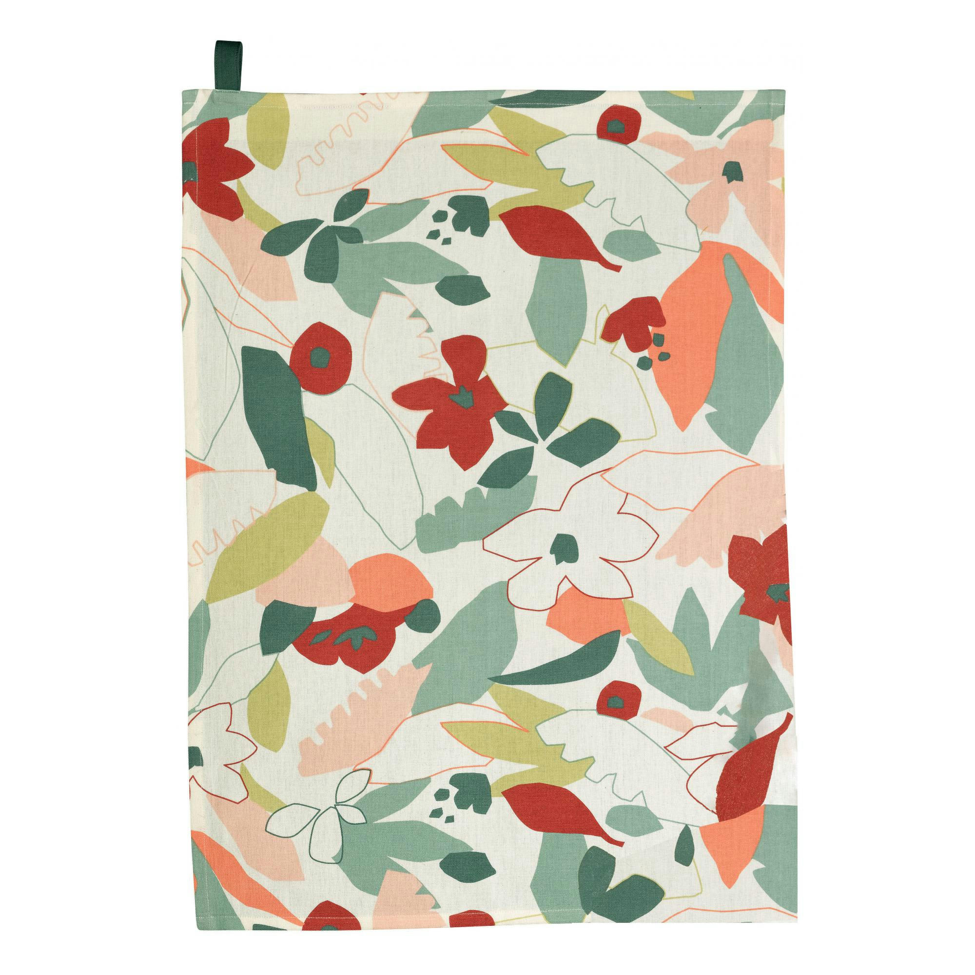 CLEO - Torchon cléo en coton multico 50 x 70