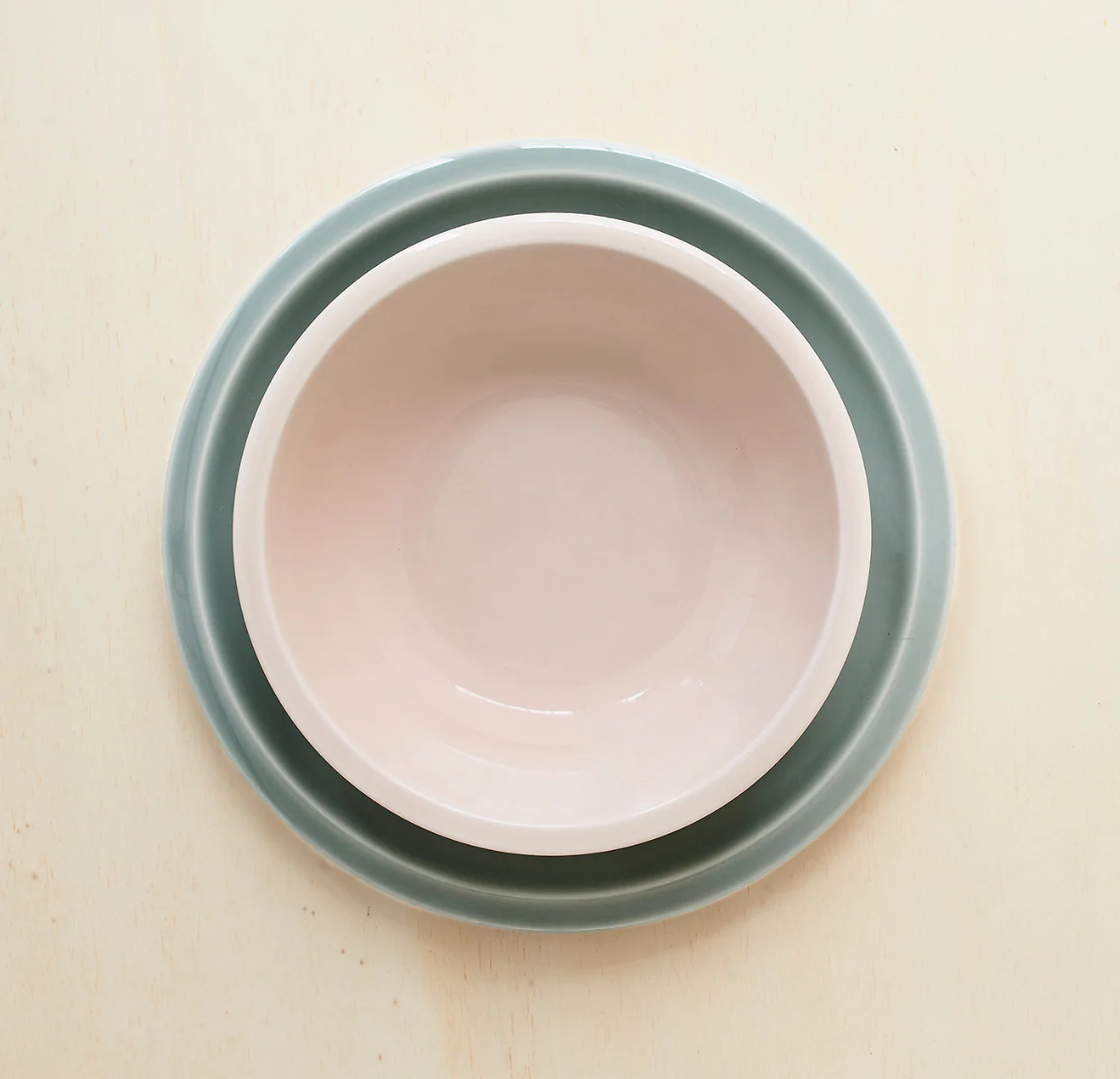 assiette creuse rose buvard