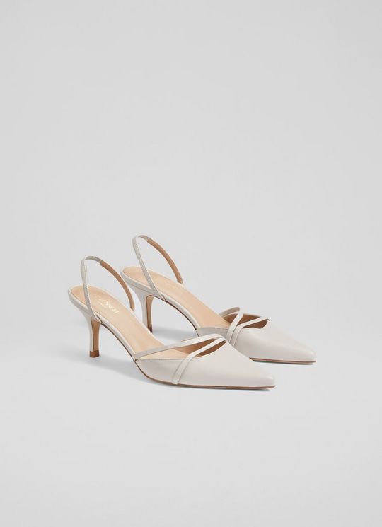 Madely Cream Leather Double Strap Kitten