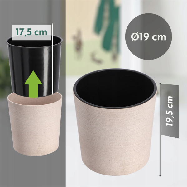 Doniczka Osłonka Donica Misa Na Kwiaty Kolory 19cm