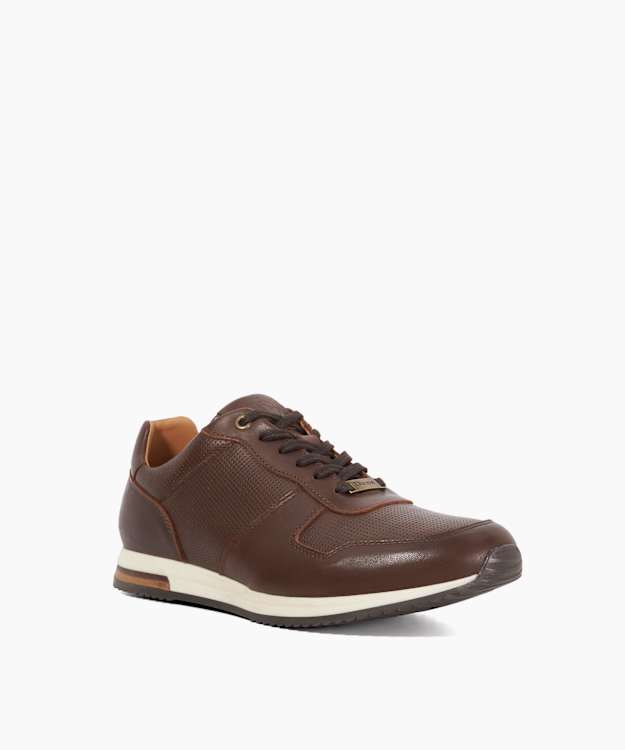 Trilogy Brown - Lace-Up Runner Trainers