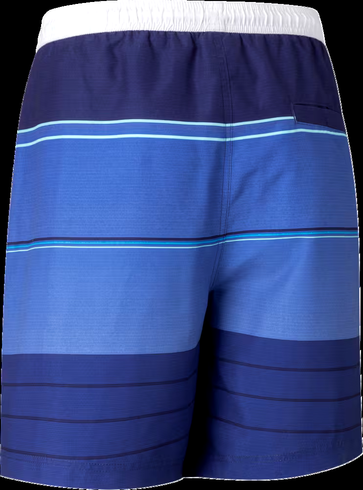 Outbound Men's Striped Swim Shorts with 7-in Inseam