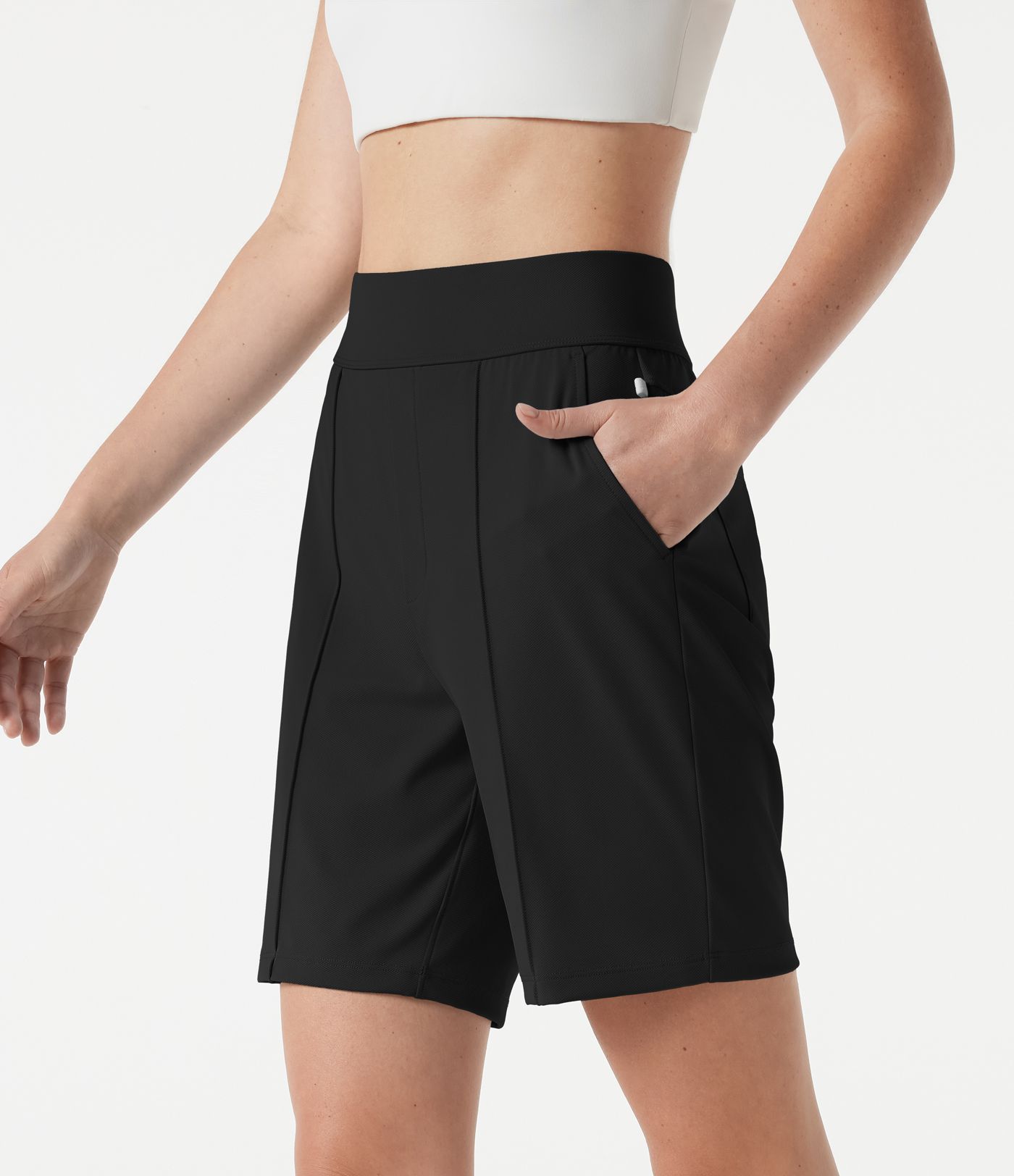 Short de golf taille haute à séchage rapide avec poches 17,5 cm - Golf Tee - UPF40