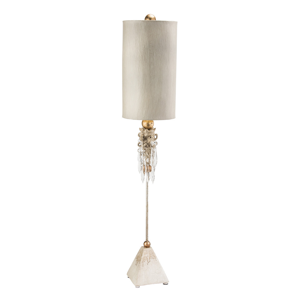 Lampa stołowabeżowo-złota Madison 1xE27x60W wys:102cm Flambeau