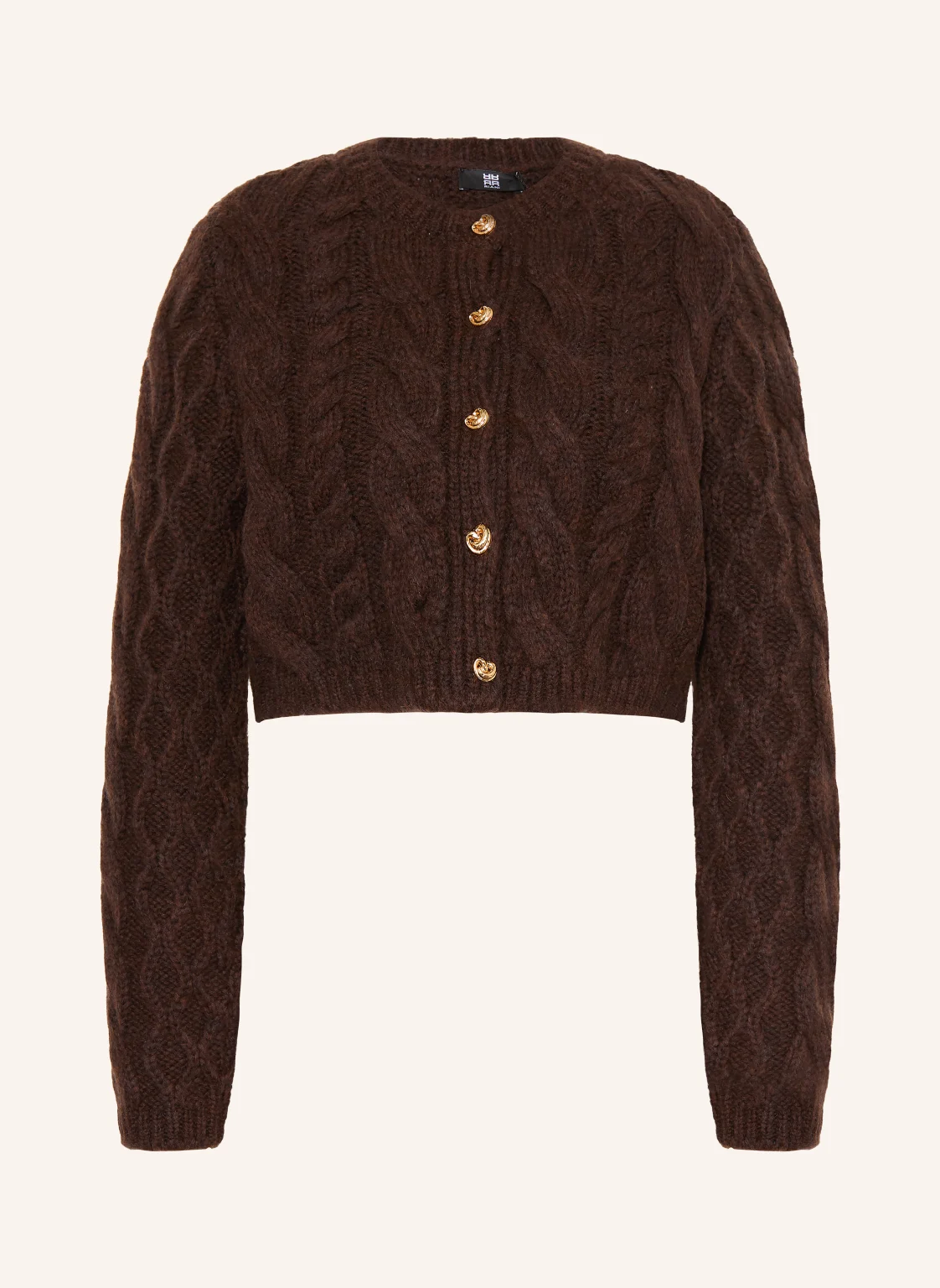 RIANI Cropped-Strickjacke mit Merinowolle