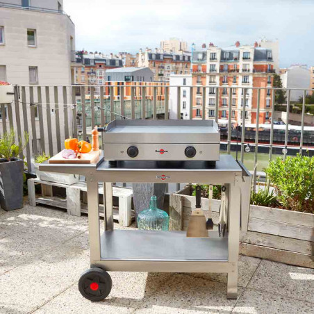 Pack plancha électrique Saveur   chariot Plein Air - Krampouz