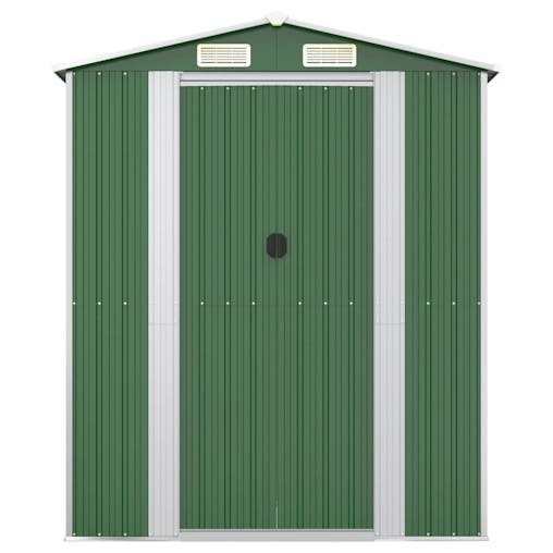 NNEVL Garden Shed Green 192x191x223 cm Galvanised Steel