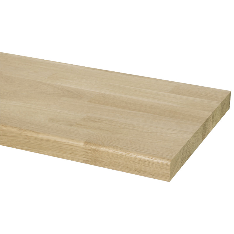 Appui de fenêtre en chêne massif 150 x 25 x 2,8 cm CANDO