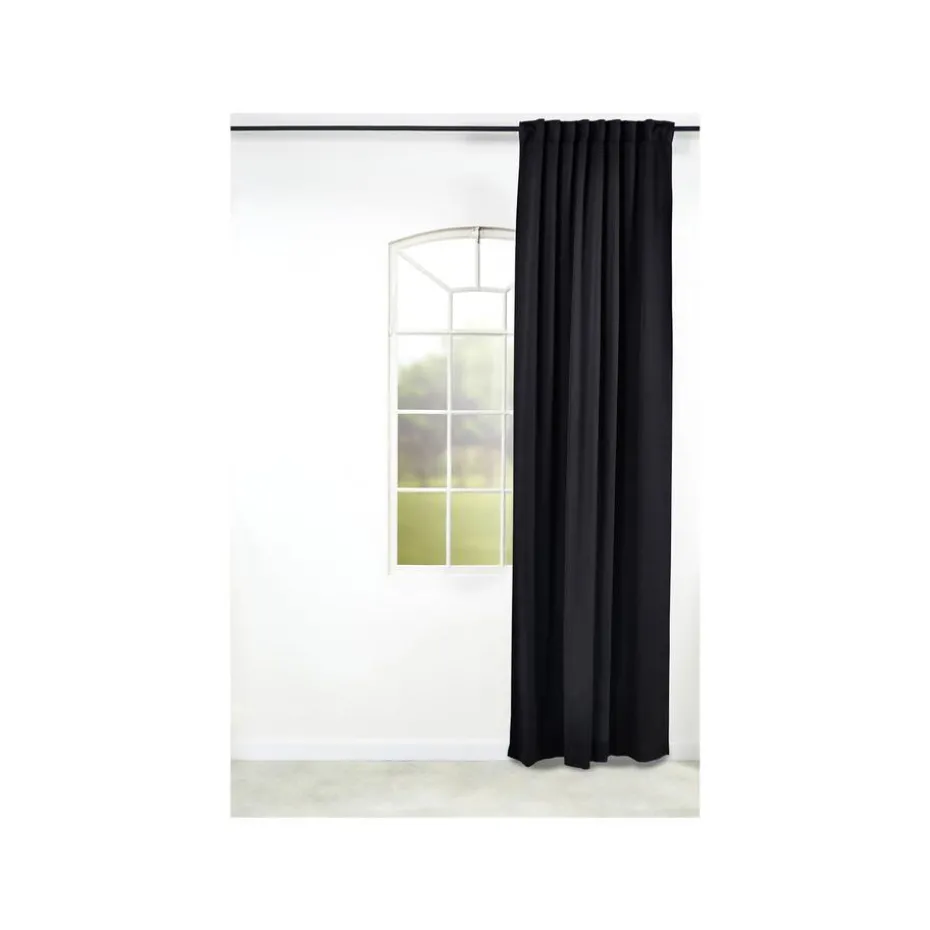 Kwantum Kant En Klaar Gordijnen | Gordijnen | Kant En Klaar Gordijn Luna  Zwart
