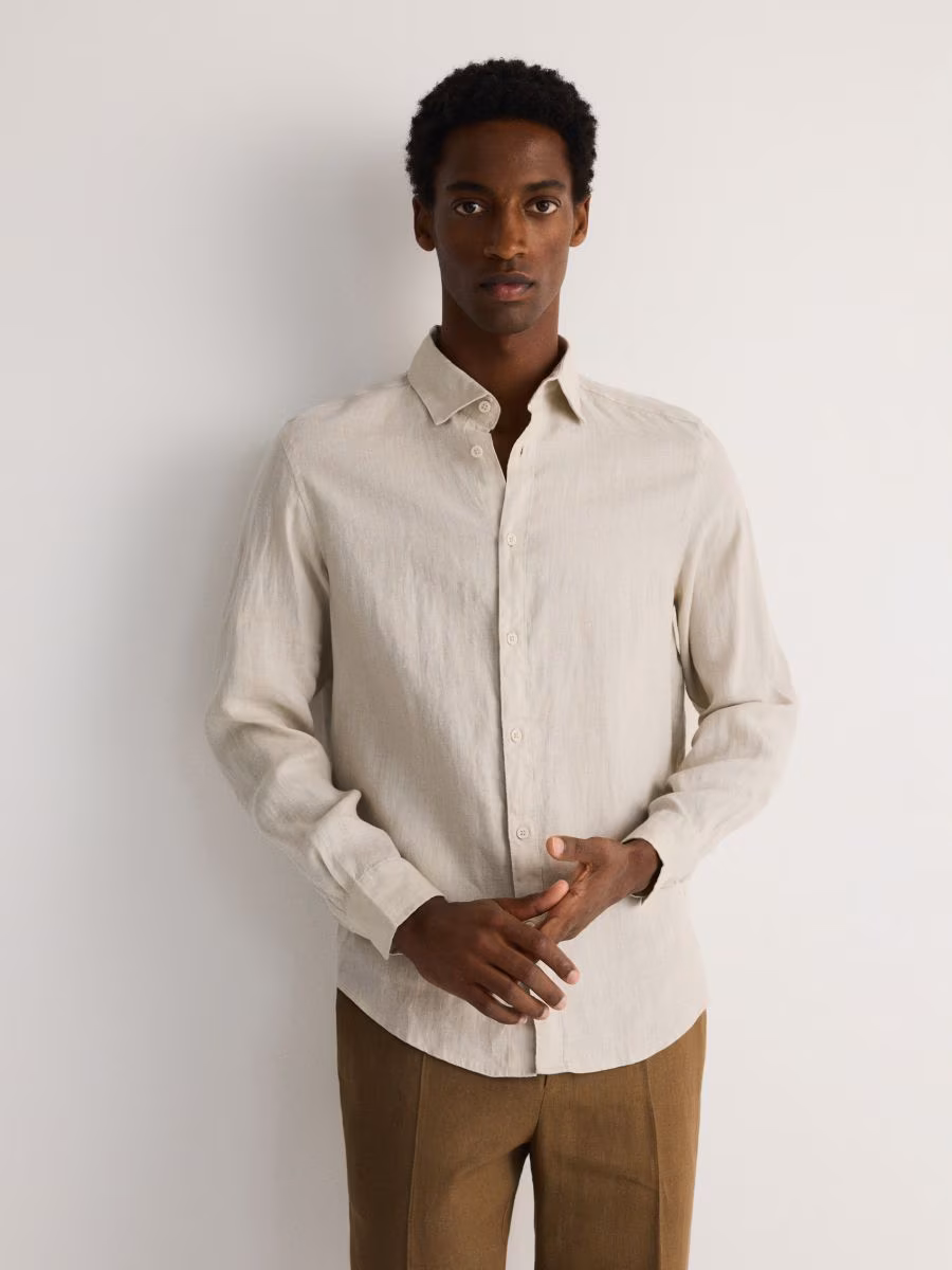 Regular Fit Linen Shirt