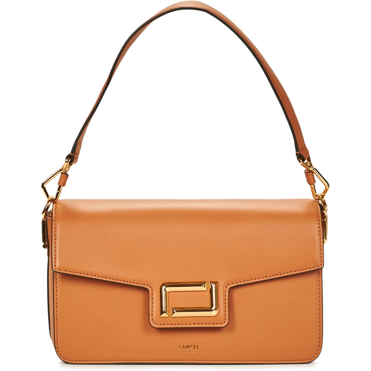 Lancel - ANGELE DE LANCEL M FLAP BAG - Camel