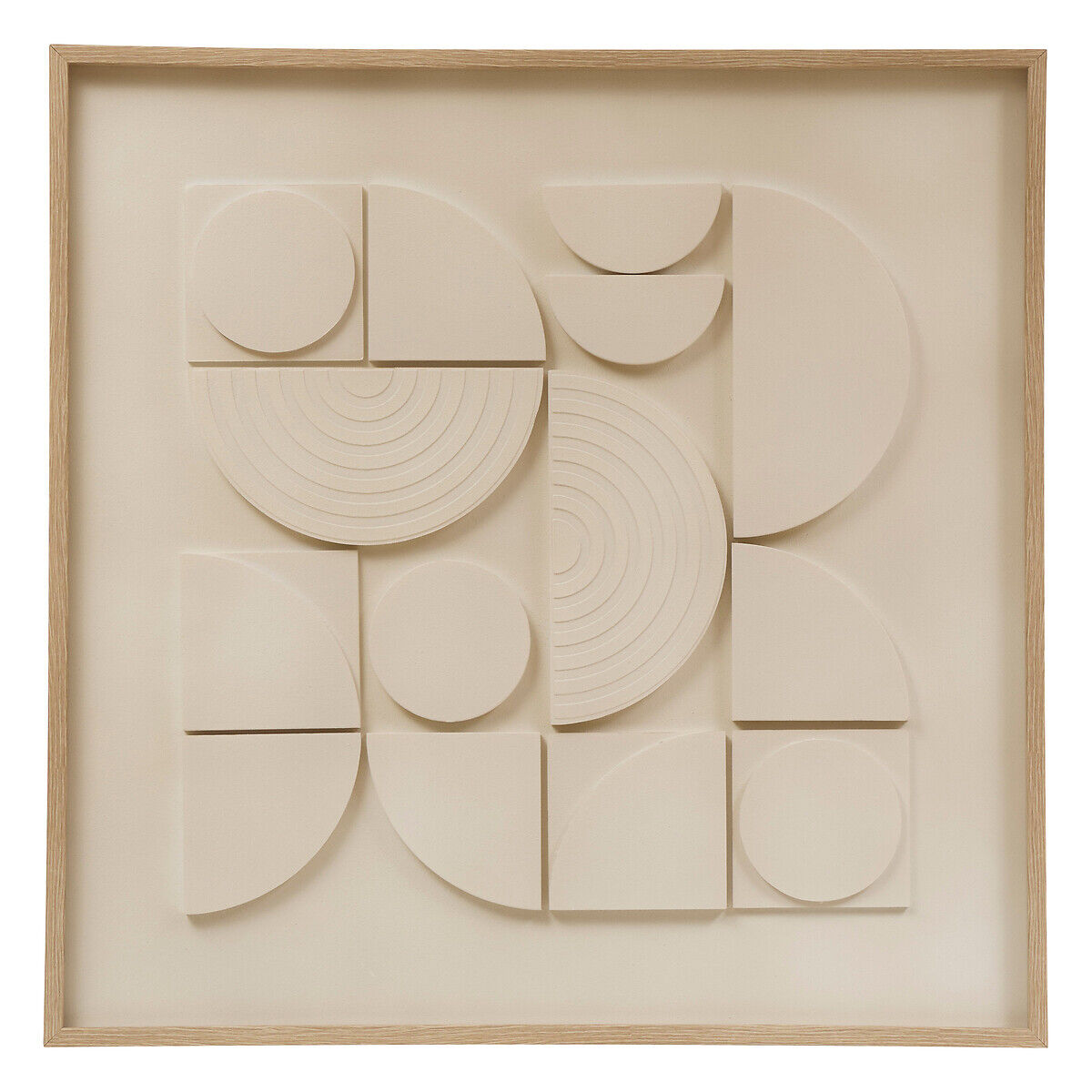 Quadro decorativo 3d CATALINE branco 60x60cm