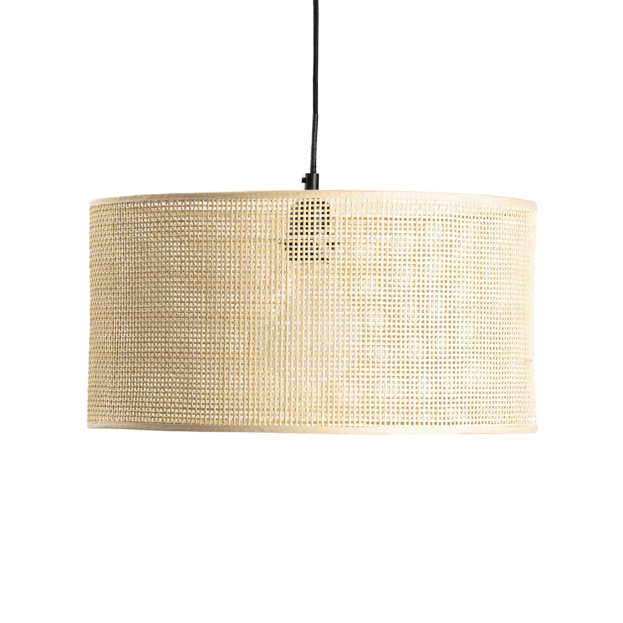 Suspension / Abat-jour en cannage Ø40 cm, Dolkie