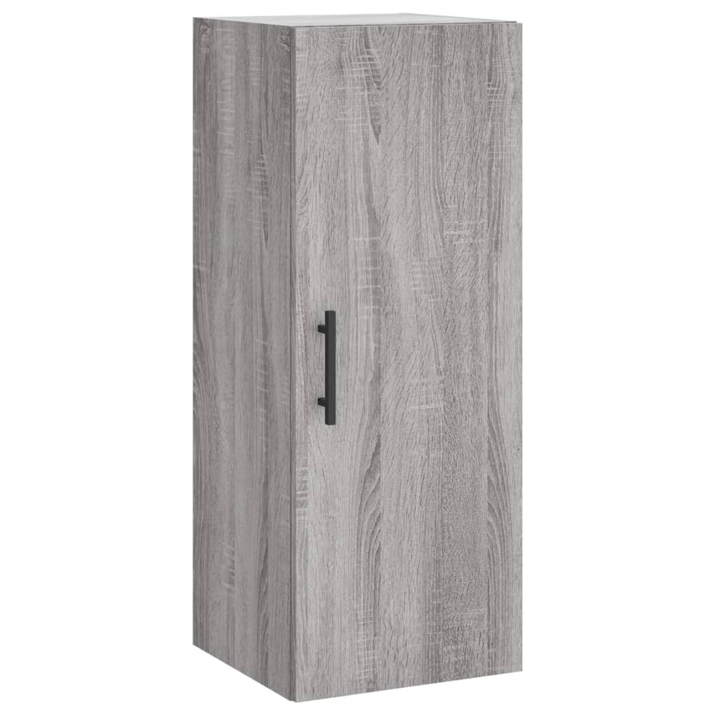 Szafka Szara Dąb Sonoma z Drzwiami 34.5x34x90 cm do Salonu Pokoju