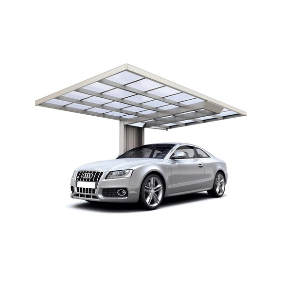 Einzelcarport »Neo«, Typ 90, Außenmaß BxT: 276 x 495 cm, edelstahlfarben