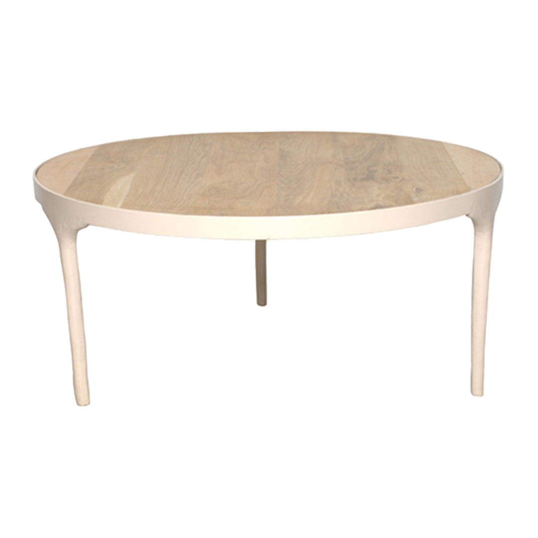 New Routz Iowa Salontafel H 43 x Ø 93 cm - Zand / Eiken