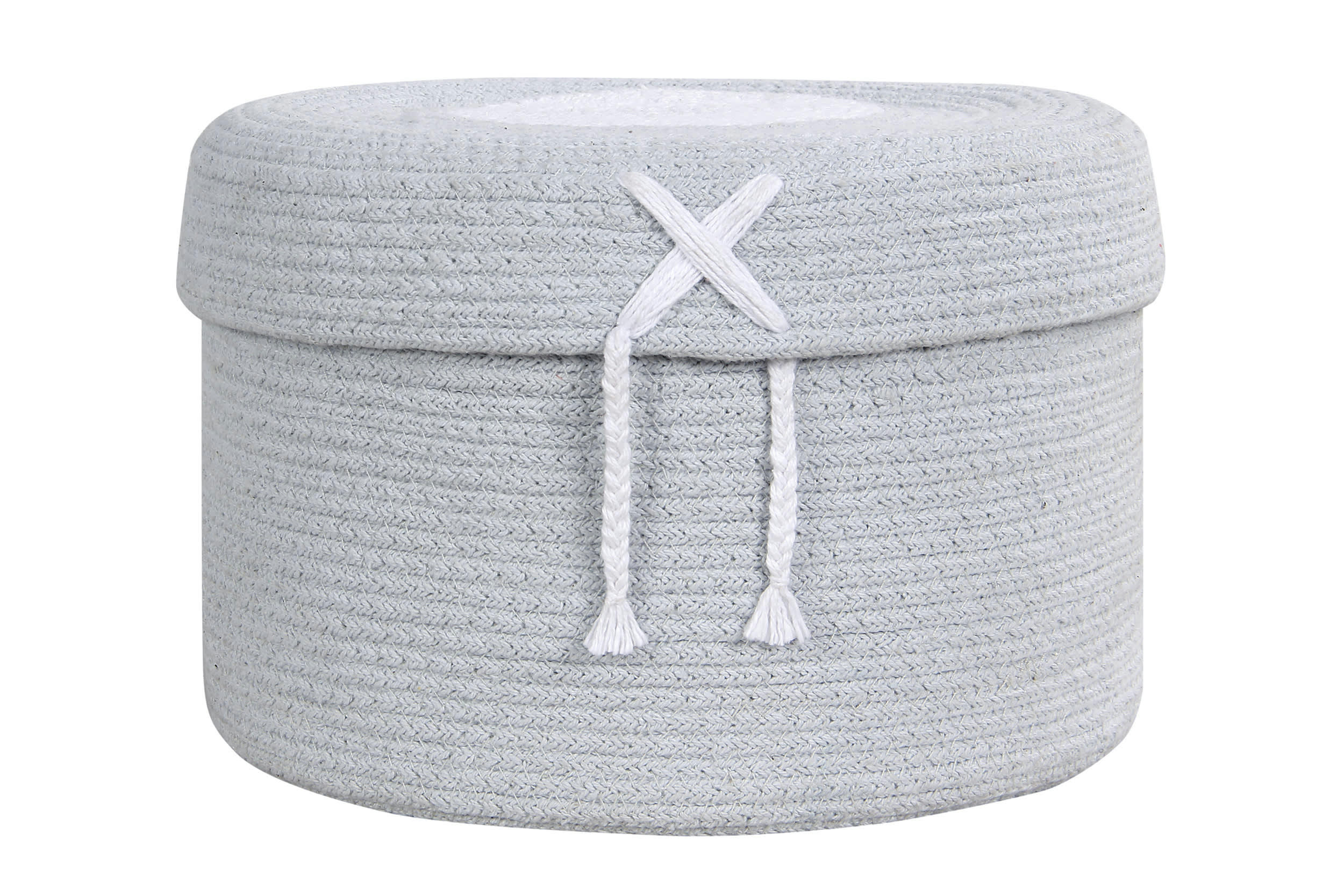 PYJAMA PARTY - Panier en coton bleu 20xØ30