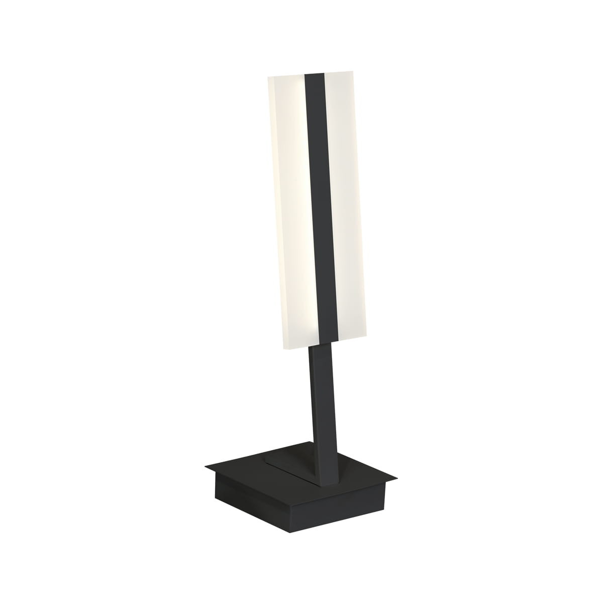 Lampa stołowaRAY czarno-biała LED 12W Neutralna biel wys:53cm Milagro